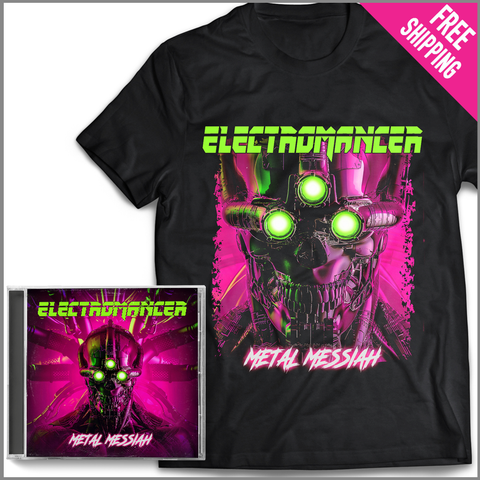 ELECTROMANCER - "METAL MESSIAH" Pre-Order #4 (Limited Edition CD & SHIRT - FREE SHIPPING)