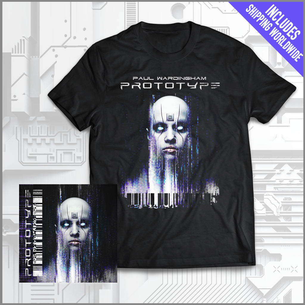 PROTOTYPE "ALBUM COVER" T-Shirt + BONUS MP3 download  (FREE Shipping)