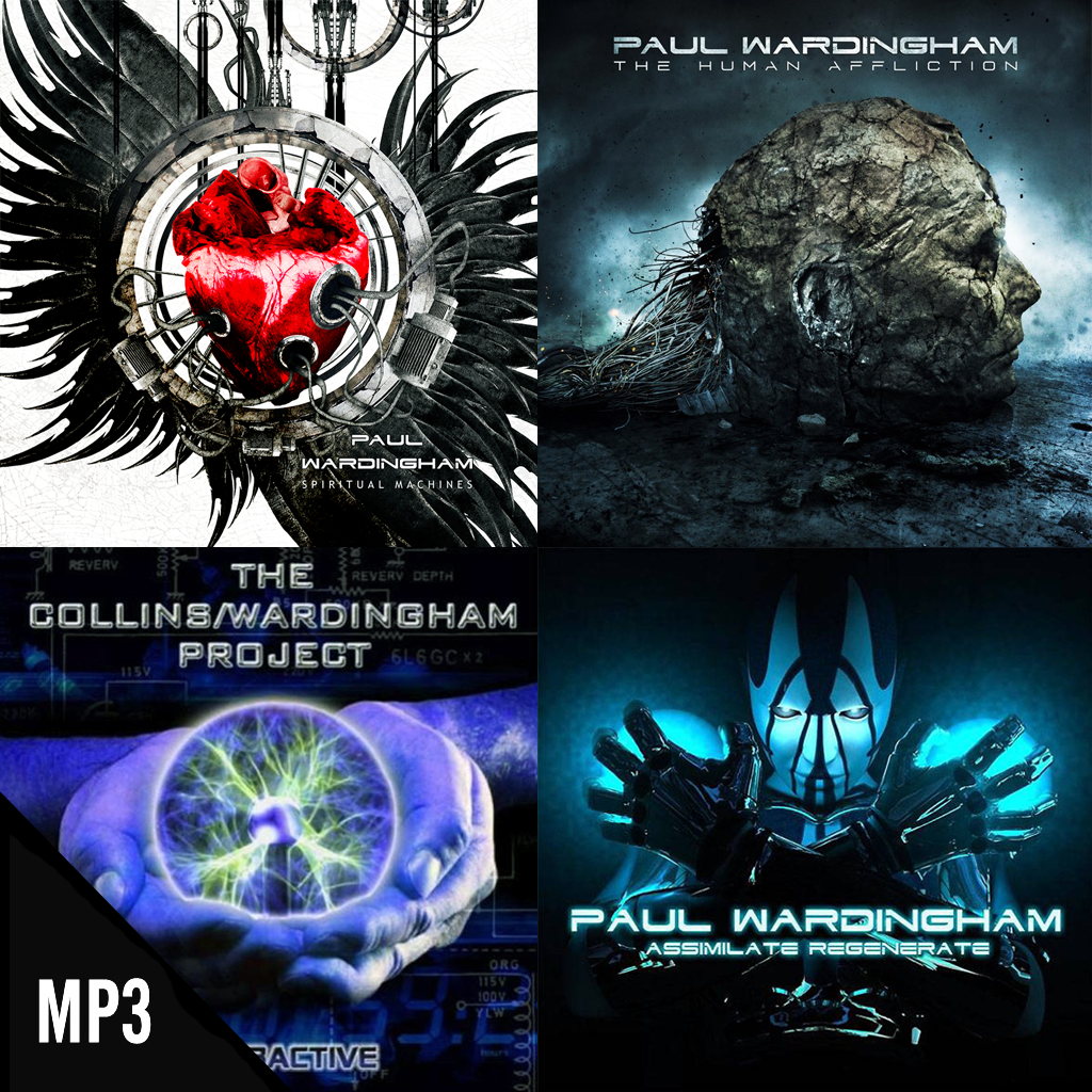 4 Albums (MP3 only): Spiritual Machines + The Human Affliction + Assimilate Regenerate + Interactive